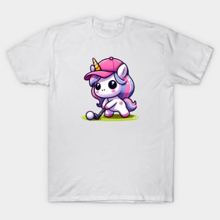 Golf Unicorn Olympics 🏌🏼‍♀️🦄 - Tee Up Cuteness! T-Shirt